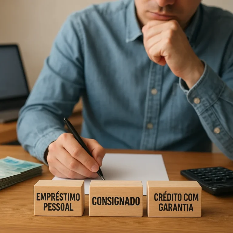 Como escolher entre empréstimo pessoal, consignado e crédito com garantia?